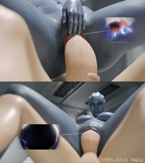 Giantess Liara T'Soni and futa Miranda gives a tiny man a hell of a ride.  This is a little sneak peek