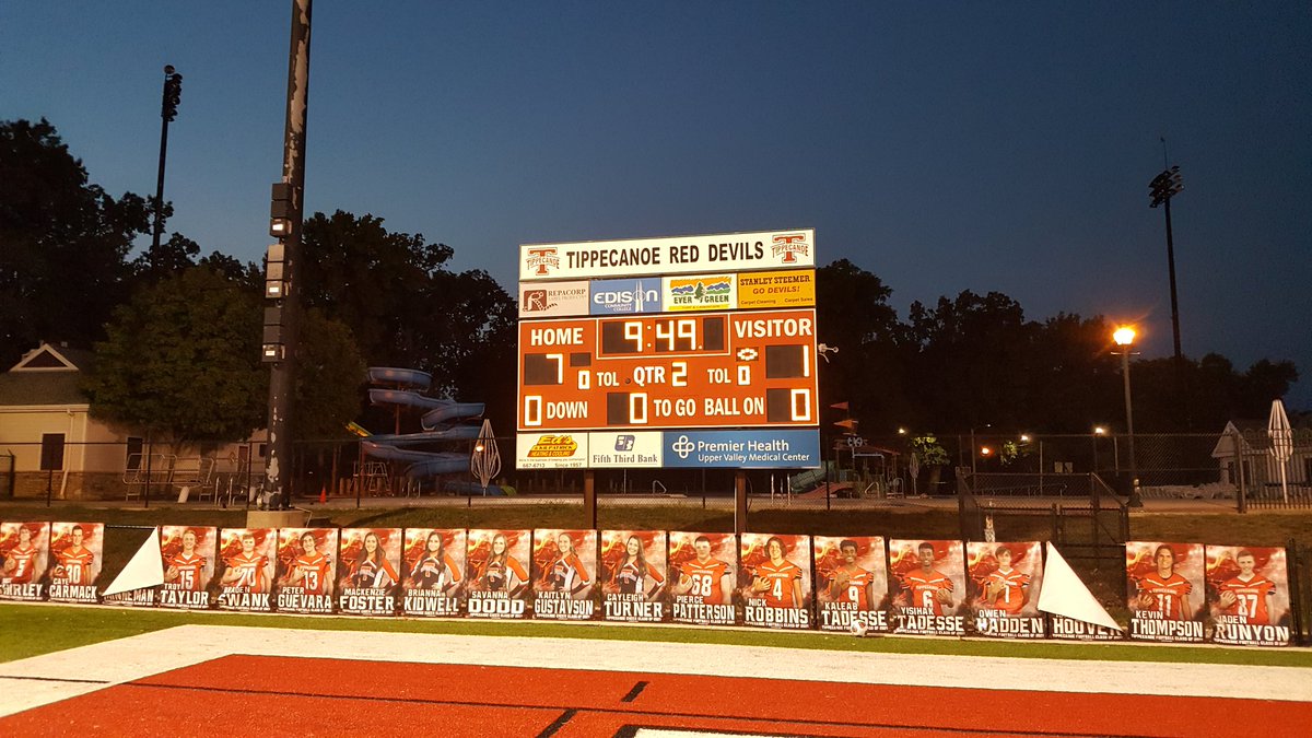 Halftime score from Tipp in varsity boys soccer.
Red Devils 7
Trojans 1
Heeley and Stonerock with first half hat tricks! Hadden chips in as well.
<a href="/MVLathletics/">Miami Valley League</a> 
#WeAreTipp