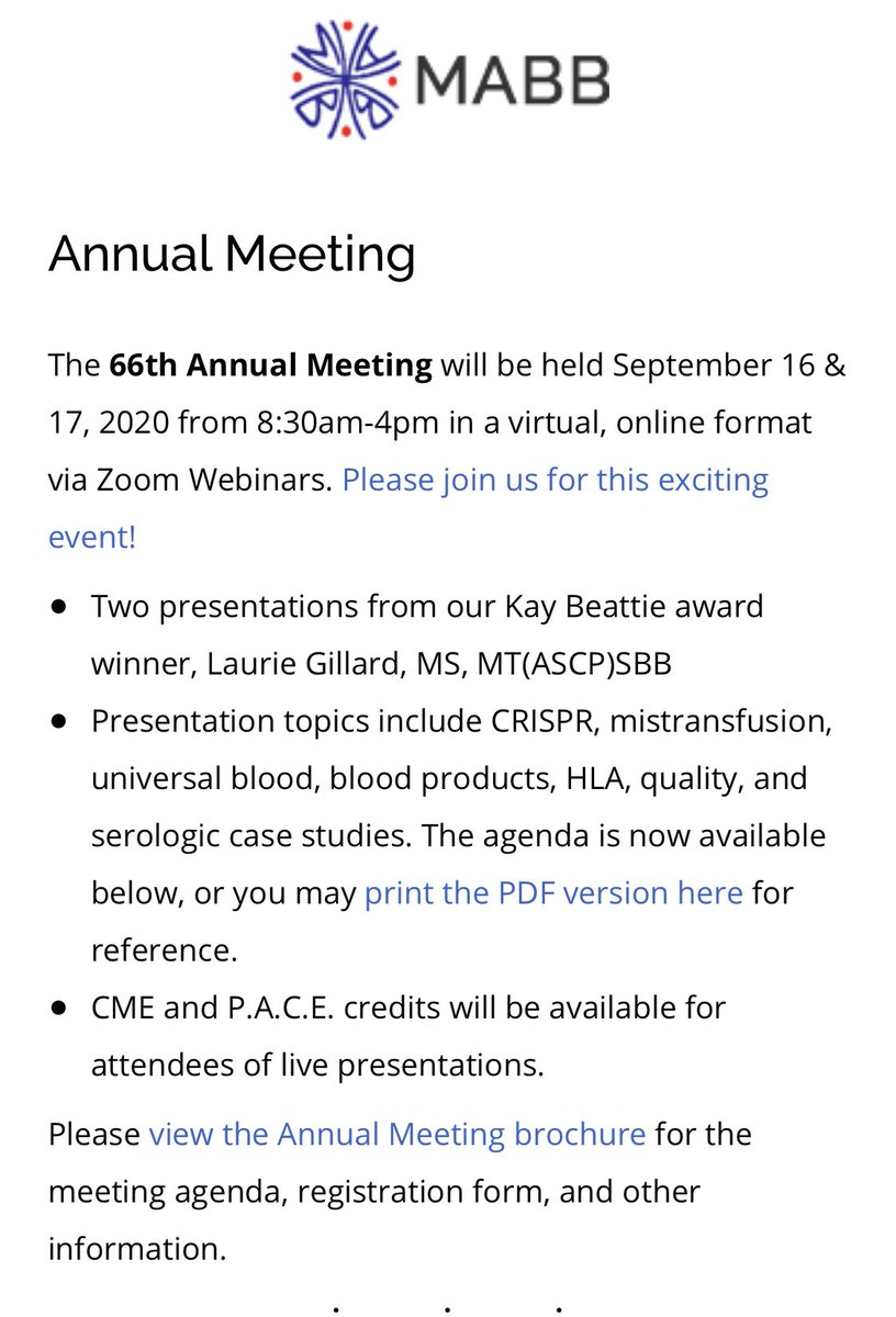 TeamCaptainJohn's tweet photo. Tomorrow is the start of #MABB2020! The annual meeting of the Mich Assc of Blood Banks! Amazing lineup this year, CME and PACE credits available! Visit https://t.co/EIqkRjPMDA for more info and #TransfuseLocal https://t.co/mXxnD52GQG