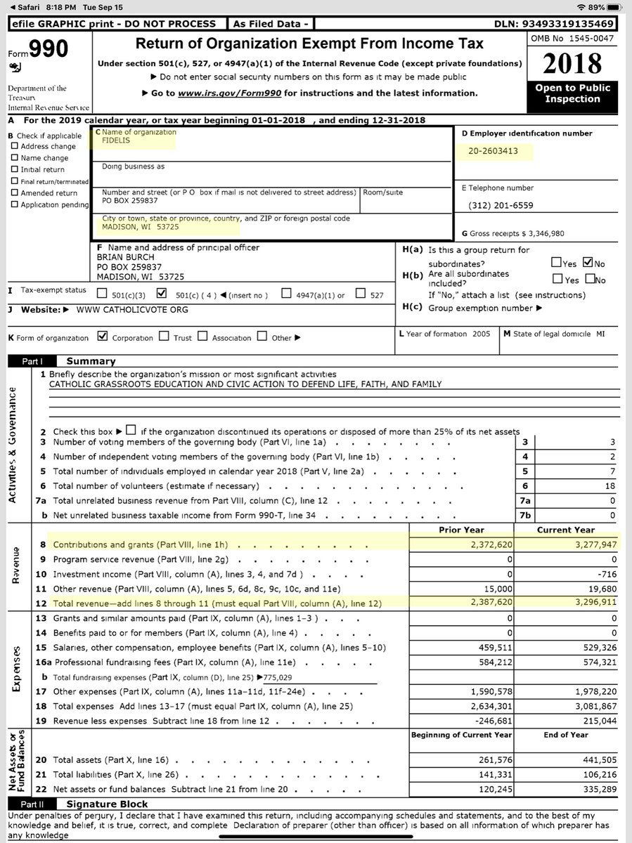 Are you still there?Fidelis EIN: 20-260341Cha-Ching baby  https://apps.irs.gov/pub/epostcard/cor/202603413_201812_990O_2020012317057956.pdf