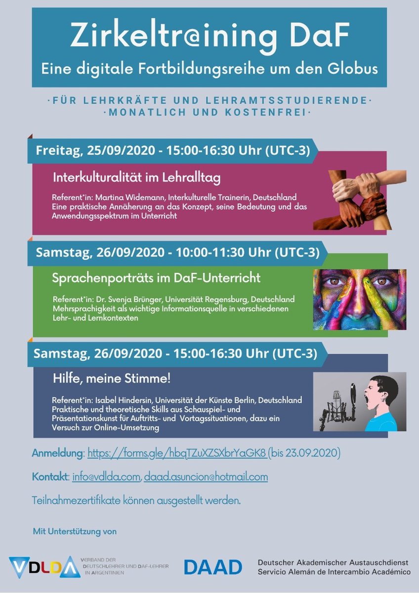 VDLDA1's tweet photo. Und wieder ein tolles Programm! #Zirkeltraining #Fortbildung #VDLDA #DAAD https://t.co/wYIPT3MyZH