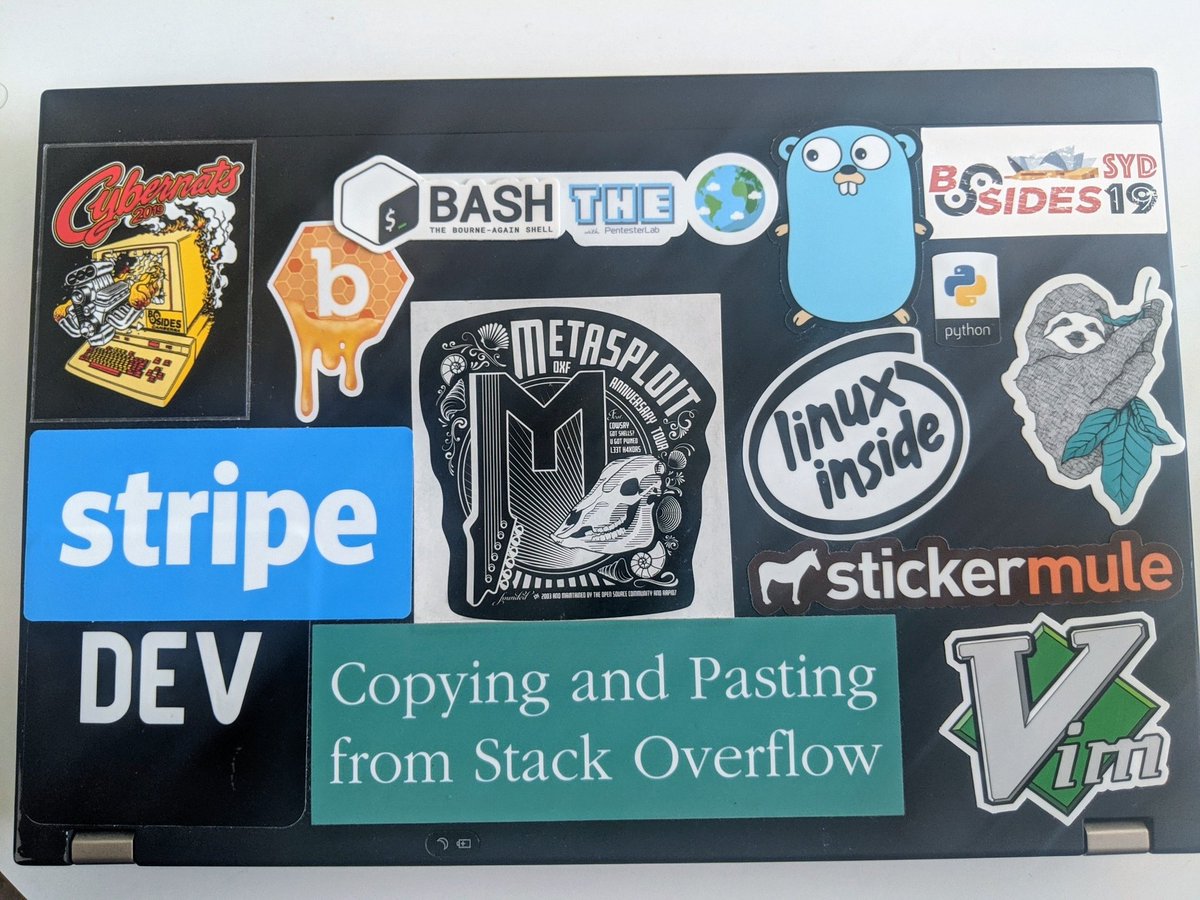 frrhnn's tweet photo. @PentesterLab @snyff Hack the sticker! https://t.co/DYcORT7jCJ
