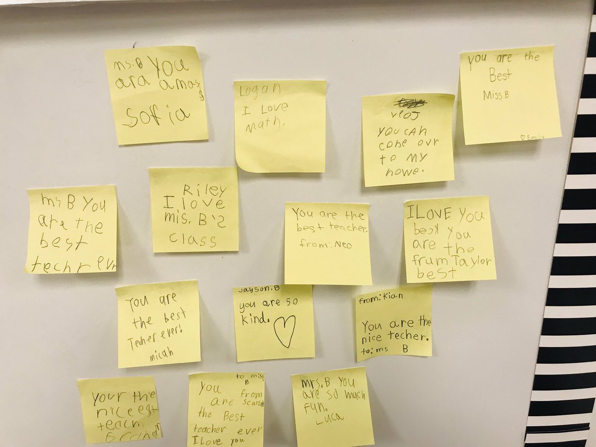 MsBsmittHES's tweet photo. Thanks @SimmonsEagles1 for teaching my reading lesson today and for having my sweet kiddos write me some super sweet notes while I was out! This is what it’s all about right here; kids really know how to make your day. https://t.co/vMSwJrHFoZ