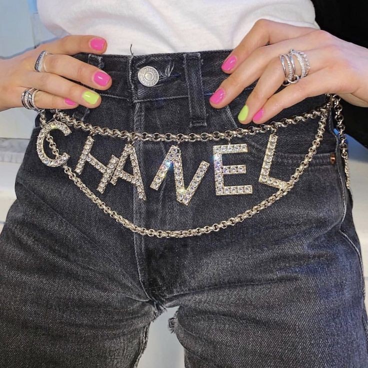 Chanel chain belt