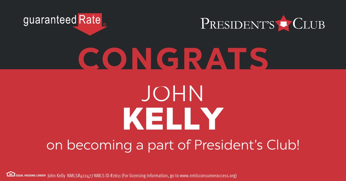 Way to go John on achieving President's Club!