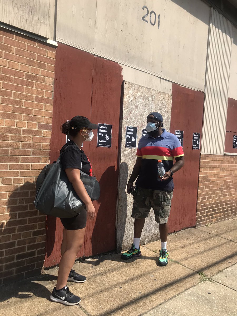 BH_SnaKKKes's tweet photo. Chief Girasol spreading the good word about the free grocery delivery program, free PPE, &amp; the city we building  #HammersInYoHood #BuildHammerCity https://t.co/gdwx6hBm6E