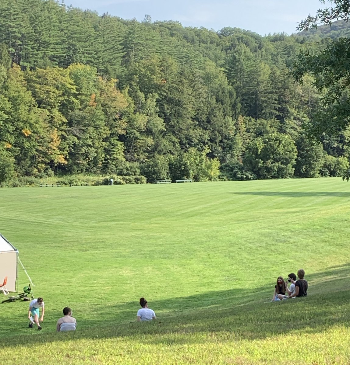 Unforgettable Day 1 <a href="/WeAreWoodstock/">We Are Woodstock!</a> and it continues!  YOH theater practice after school in the amphitheater.  #vted @WCSUvt
