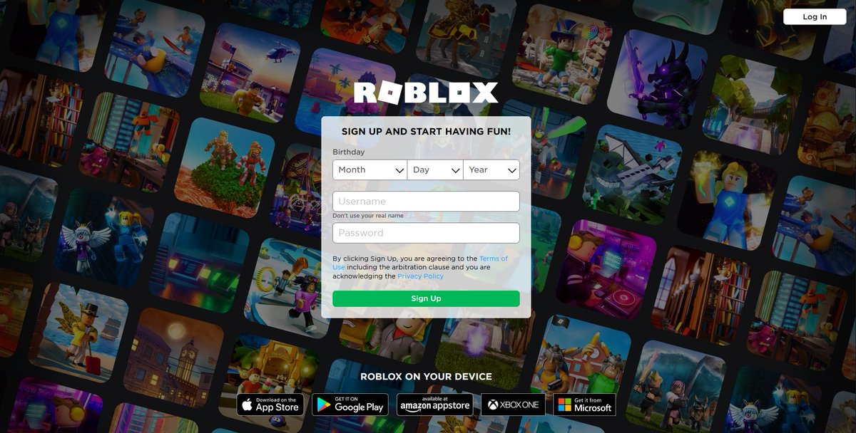 roblox games sign in
