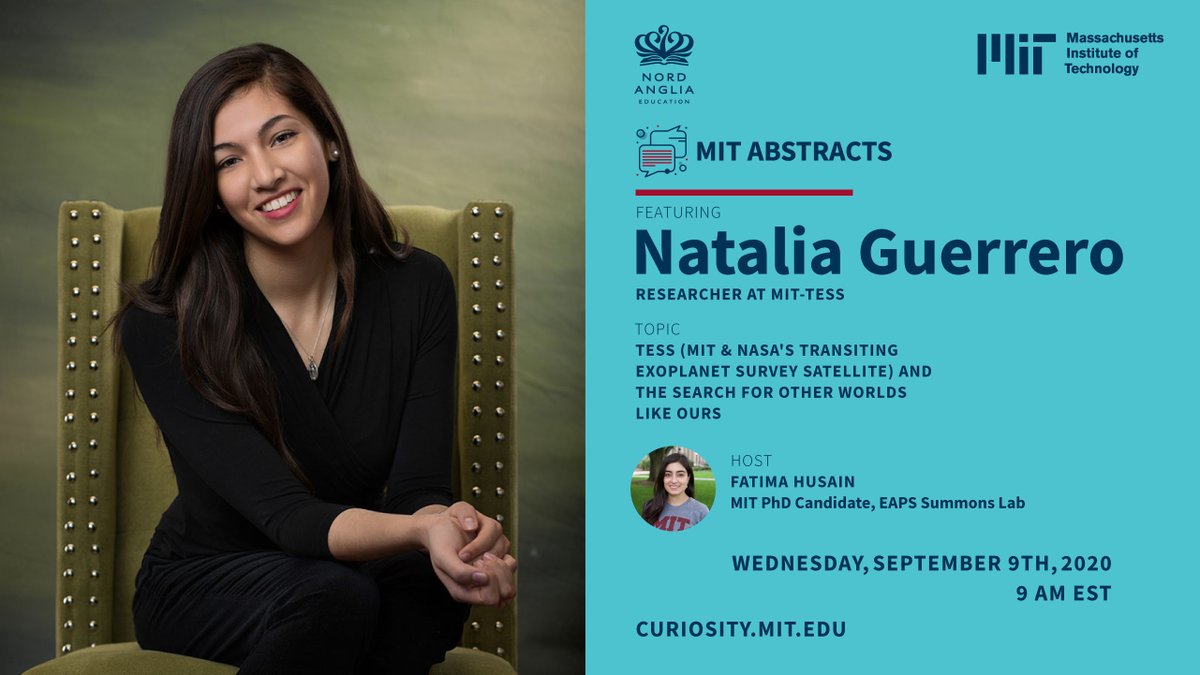 NAEGC's tweet image. Don't miss the MIT lecture on Wednesday with Natalia Guerrero – all about the search for other worlds like ours.
Students click the link on Global Campus to join at 0900 EST. A recording of the lecture will be on GC shortly after. globalcampus.nae.school/mod/page/view.…