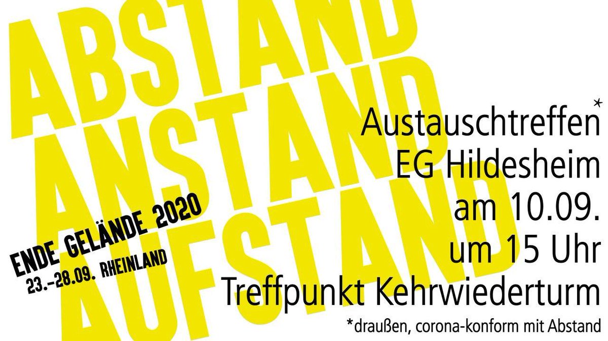 Wir laden herzlich ein zum lockeren Austauschtreffen. An alle, die Lust haben ins Rheinland zu fahren. An alle, die es noch nicht wissen. An alle, die nicht fahren und trotzdem Lust auf Austausch haben. #hildesheim <a href="/XR_Hildesheim/">XR Hildesheim</a> <a href="/FFFhildesheim/">FridaysForFuture Hildesheim</a>