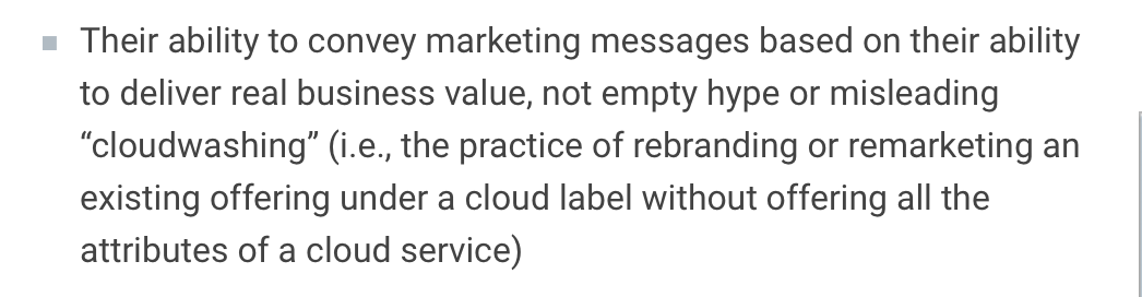 Okay, this should have blown  @ibmcloud out of the water entirely. Fortunately for  @awscloud, they're not graded on their ability to convey marketing messages *effectively*.