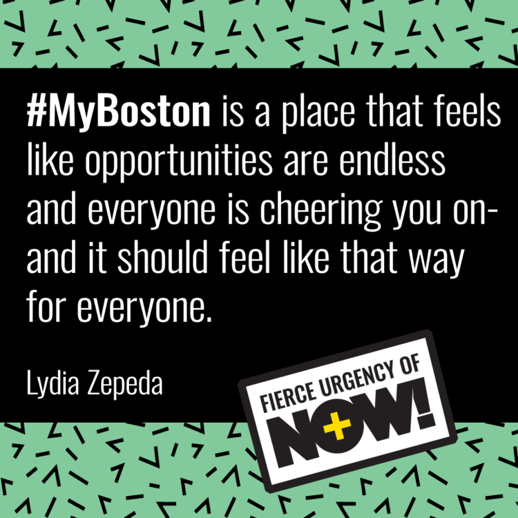 youngb0stonians's tweet photo. TRUTH: Boston can be a place unwelcoming for young professionals of color.  

MORE TRUTH: Through our 5-day #FierceUrgencyNow Festival, we want to make it known that you belong here too.  

@bostonchamber staff member @zepedalydia_ shares more:

https://t.co/nLyyUWsvJu https://t.co/6Xp01rtcbF