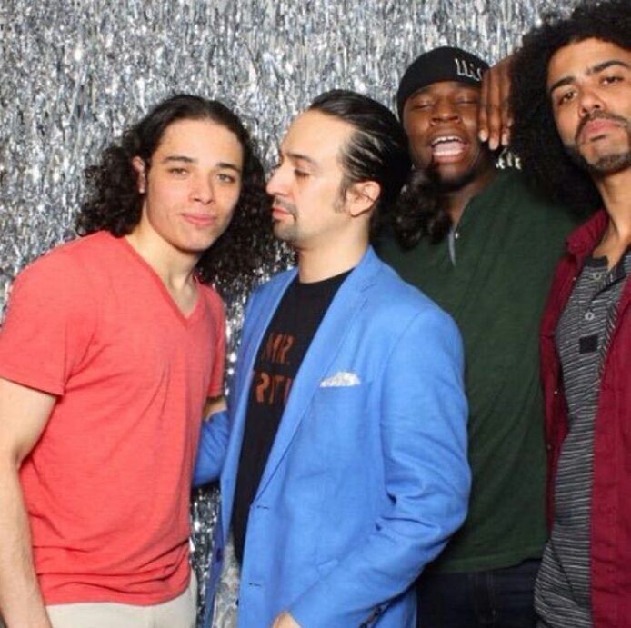 LMMthings_'s tweet image. Lin trying to eat Anthony Ramos