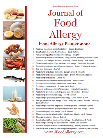 AllergyEducator's tweet photo. The #FoodAllergy Primer 2020 is now published by 
@JFoodAllergy in collaboration w/ @FoodAllergy! 
Online: https://t.co/xewnmKkoBe Print: https://t.co/A03puKbF3F Congrats to all the authors! Honored to be a reviewer. #anaphylaxis #publichealth #MedTwitter https://t.co/TAPJ6oqFB4