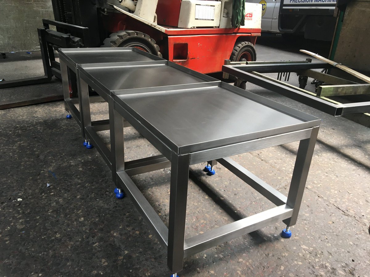 jpceng's tweet photo. 3 - New stainless steel dishwasher stands all manufactured in house. https://t.co/Jw1PPec5k2