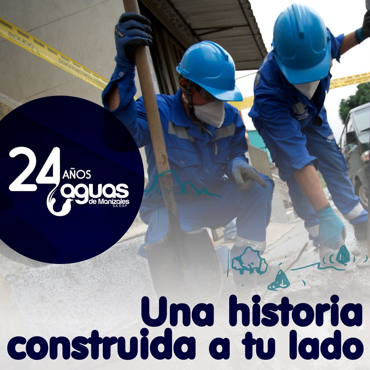 aguasmzl's tweet photo. #Contigo24/7 Tú eres nuestra principal motivación, 💙por eso hoy queremos decirte gracias: por inspirarnos durante 24 años a ser una de mejores empresas de agua del país, con la más alta calidad y con un equipo dispuesto a trabajar cada día para asegurar el servicio en tu hogar. https://t.co/Caseyc6zoG