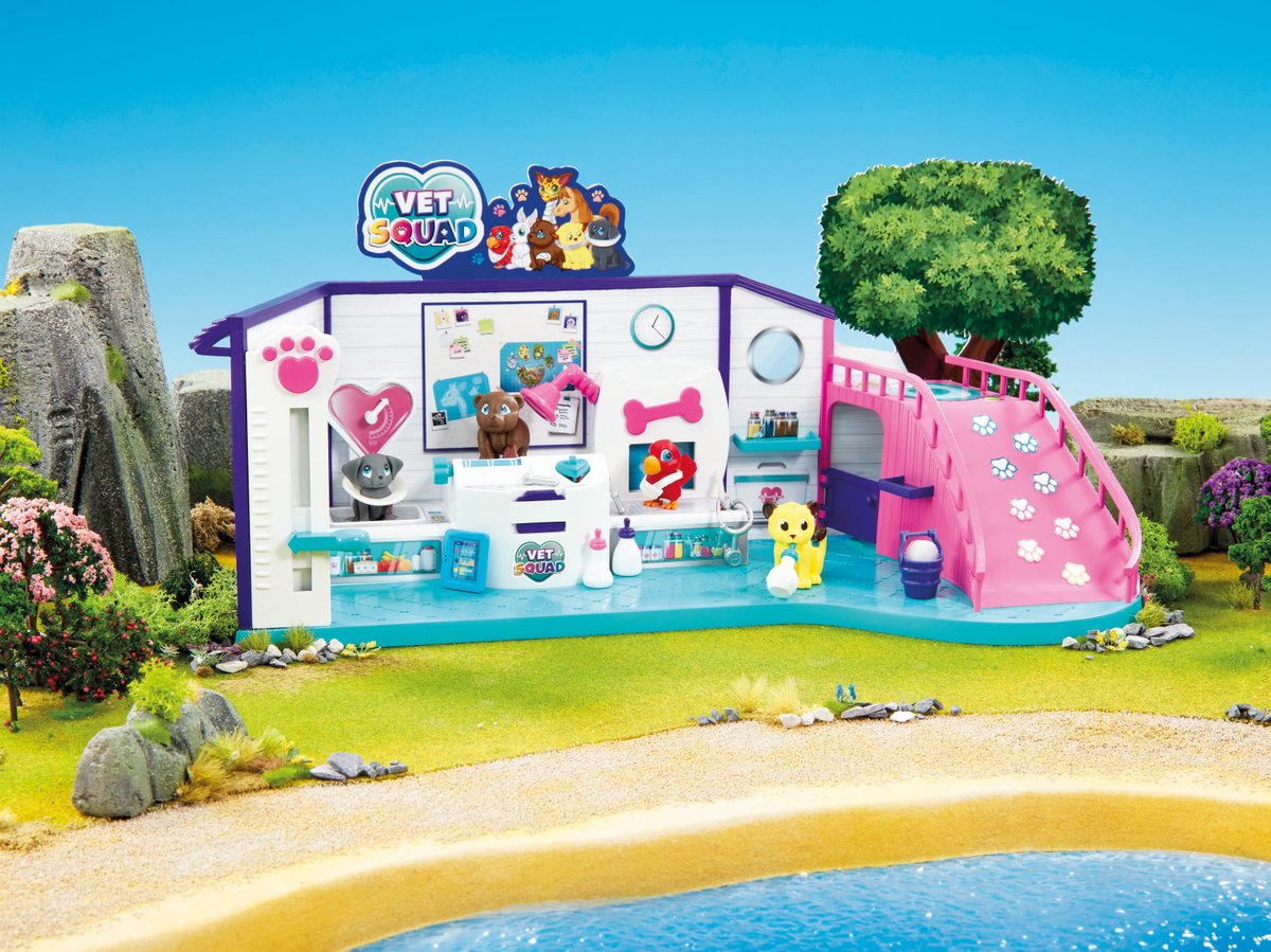 Coming soon is the Vet Surgery playset, the Vet Squad’s HQ. Fully kitted out to care for lots of different animals including examination area, working weigh scales and lots of accessories so you can give the animals a check-up to make sure they are happy and healthy!  #VetSquad