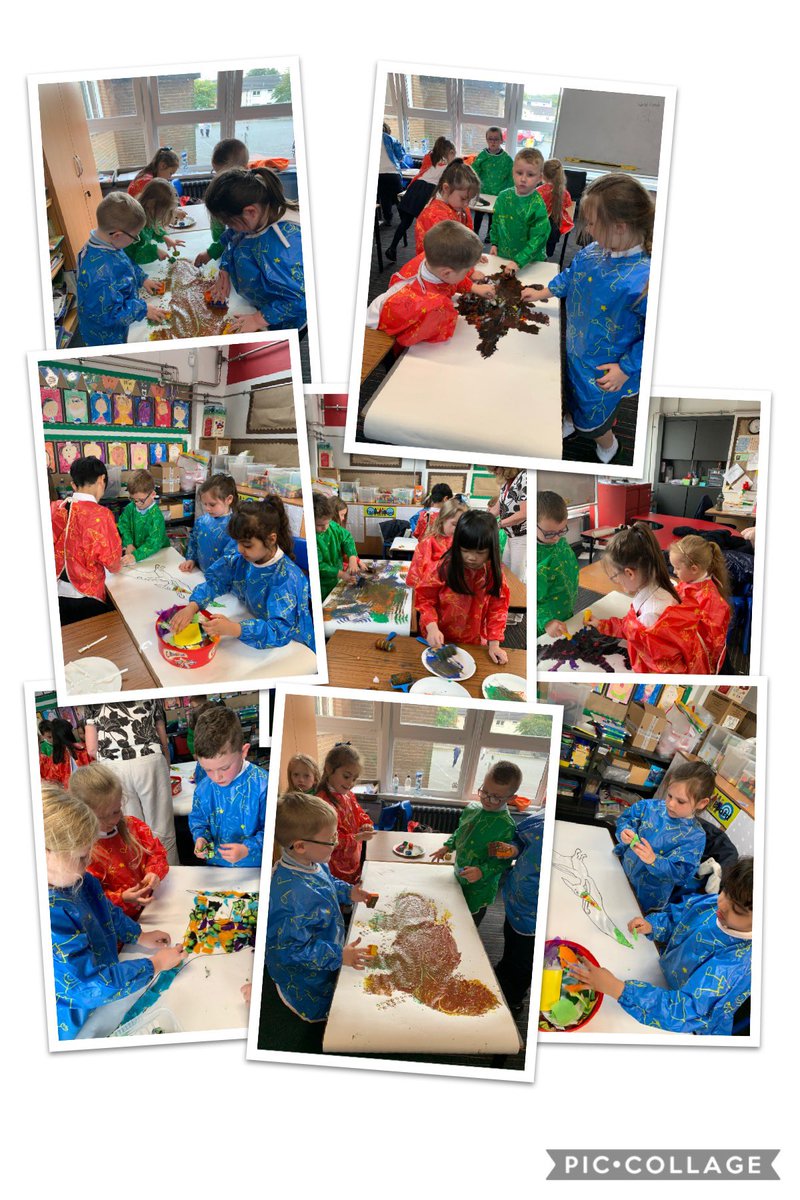 mrs_swift1's tweet photo. What a productive afternoon designing our class dinosaurs 🦕🦖.  We used a range of techniques/resources to create different textures and paint effects.  Great job everyone. 👍 x https://t.co/T7dnJ6U9Kc
