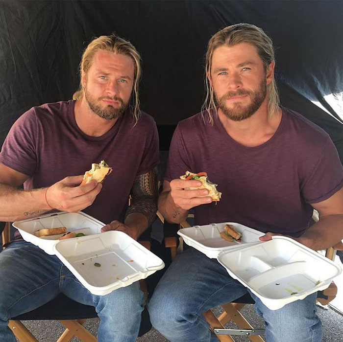 In movies, actors make use of stunt doubles.This is a thread of popular actors and their stunt double for different Roles, they take most fight, physically challenging and sometimes awkward scenes in movies.1. Chris Hemsworth and Bobby Holland (Thor and Avengers movies)