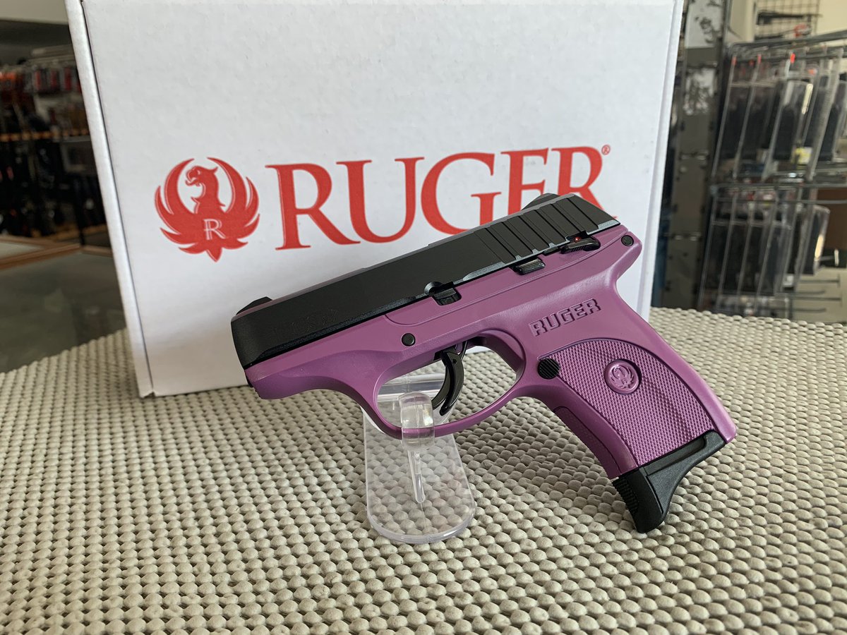 AmmoGear's tweet photo. This purple framed beauty just came in! These almost never last long. Ruger knows how to make them! 434-709-4501 #ruger #9mm #ec9s #purple #edc #color #pistol #gunsofinstagram #gunsgearandammo @gunsgearandammo https://t.co/HTUFSR8v7J https://t.co/J5v8ZkaeH3