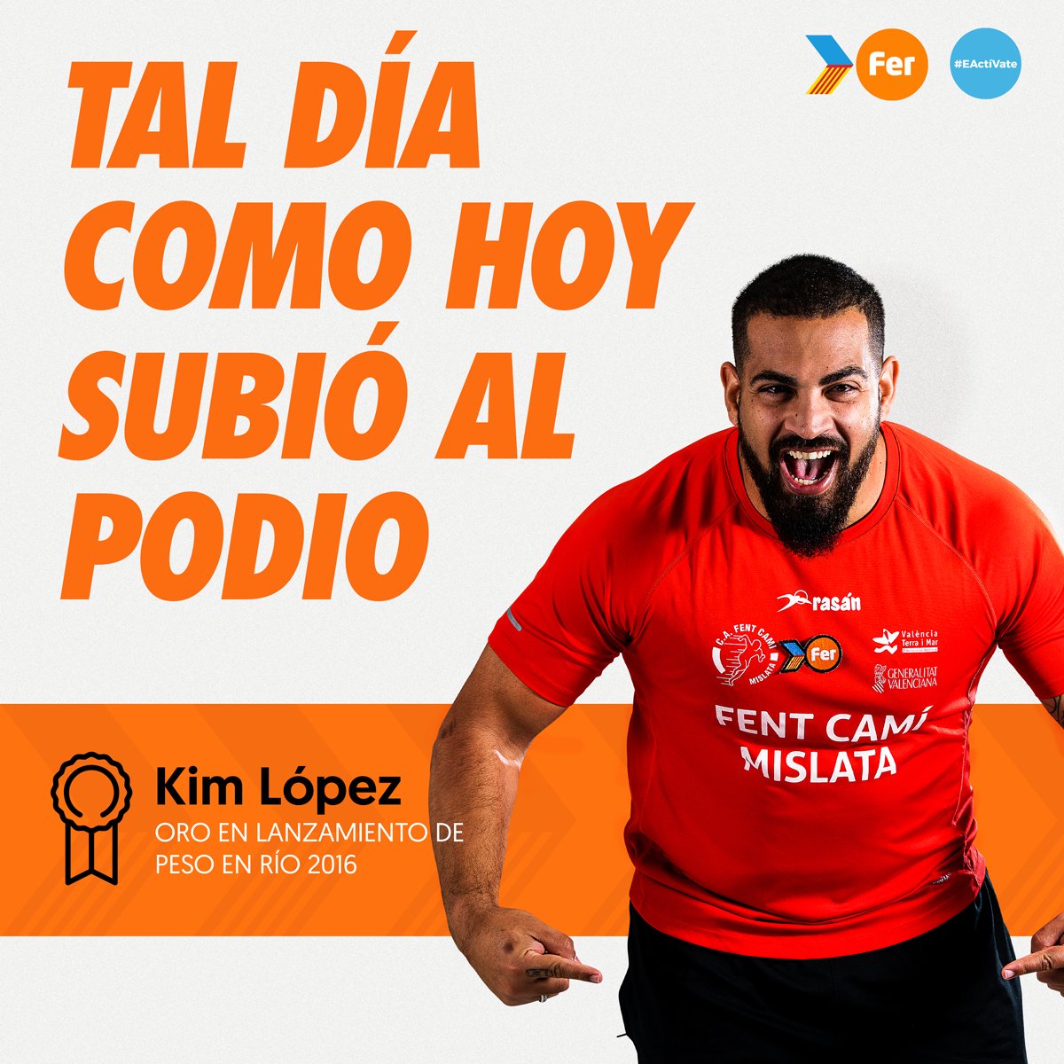 ProyectoFER's tweet image. 🔙🥇

Hace cuatro años, el 8 de septiembre de 2016, Kim López se bañaba en oro en los Juegos @Paralimpicos de #Rio2016 🇧🇷. Una hazaña inolvidable 🏆

#EActíVate #EsPotFER