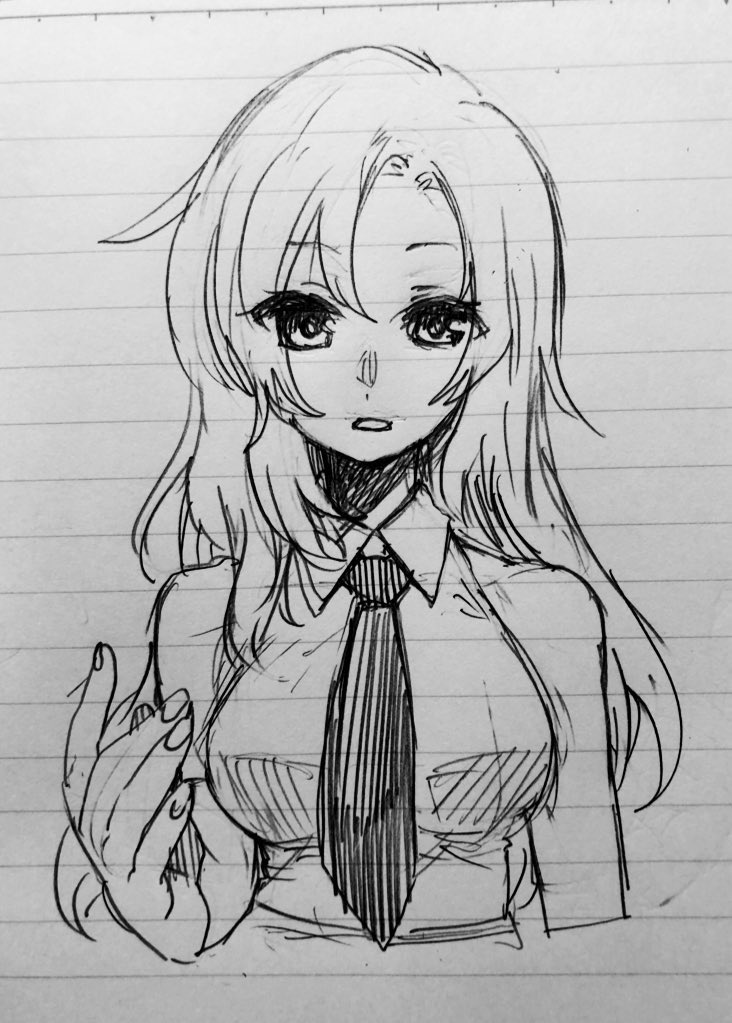 初描きから1時間で脳内イメージのけっこう近くまで寄せれたという話 