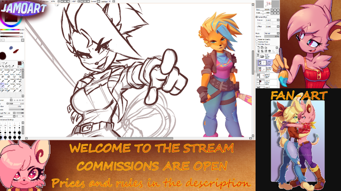 Yes. We're drawing her!

Come watch me go insane
https://t.co/2LUiZOkyu4 