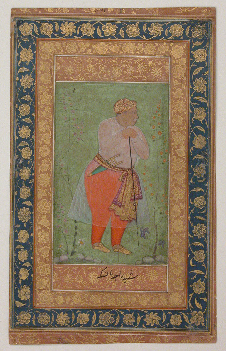 ...that sometimes is not as pretty (to our non-historical taste, of course). Portrait of Raja Man Singh, friend of Akbar and Shah Jahan, from Harvard's Welch Collection  http://images.hollis.harvard.edu  and from the Met (1982.174), ca. 1590, Mughal