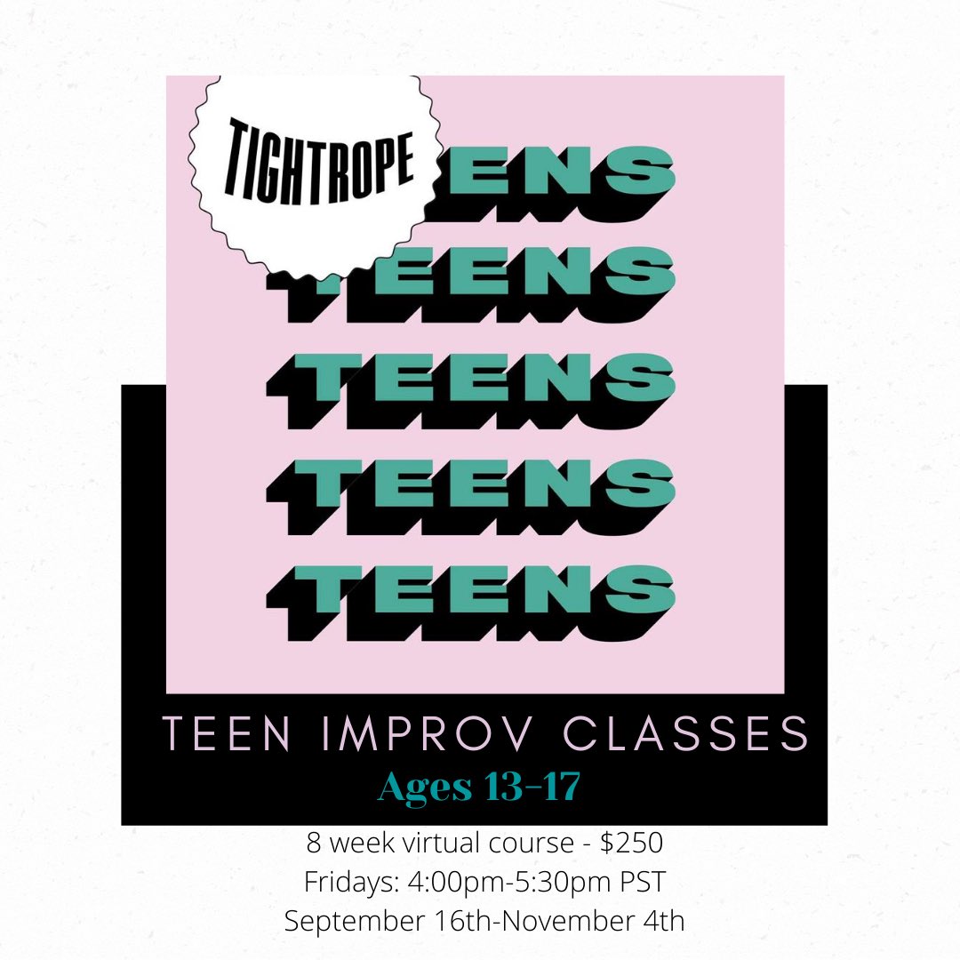 Check out our virtual improv classes for youth & teens! Registration is open now! @MyVancouver @DailyHiveVan @VancouverSun @CBCVancouver @GlobalBC