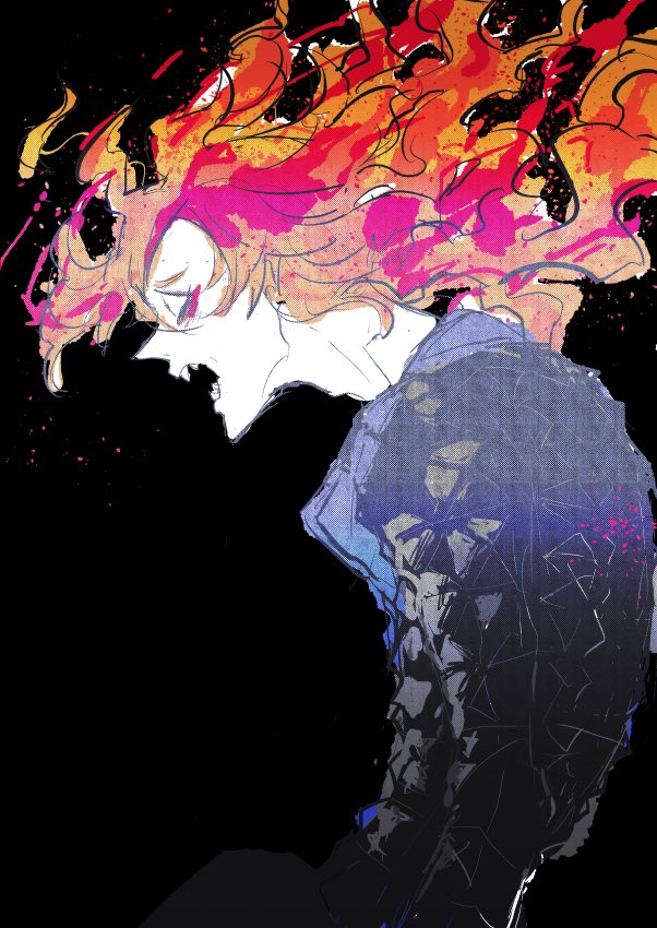 イデがオバブロしたらやっぱり髪真っ赤に燃えるんかな って幻覚です 反 のイラスト イデがオバブロしたらやっぱり髪真っ赤に燃えるんかな って幻覚です 反 のイラスト