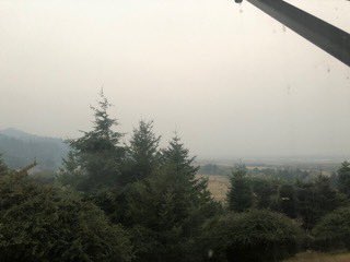 CaitlinHarveyWX's tweet image. We’re VERY smoky along the coast today due to gusty winds and the #TwoFourTwoFire. Check the air quality often!

📸 Charlie and Chris Earhart