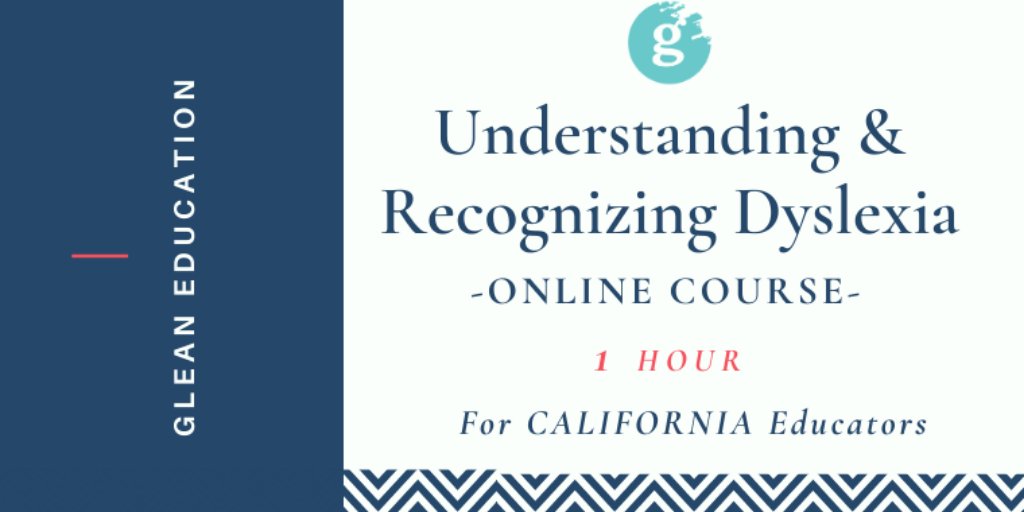 GleanEducation's tweet photo. This month, over 950 #CaliforniaTeachers took our Understanding & Recognizing Dyslexia course through our partnership with @CADeptEd.
We’re helping teachers build a knowledge base of #reading difficulties and we’re supporting students in the classroom.
#readingdisability https://t.co/wBAx2kua7G