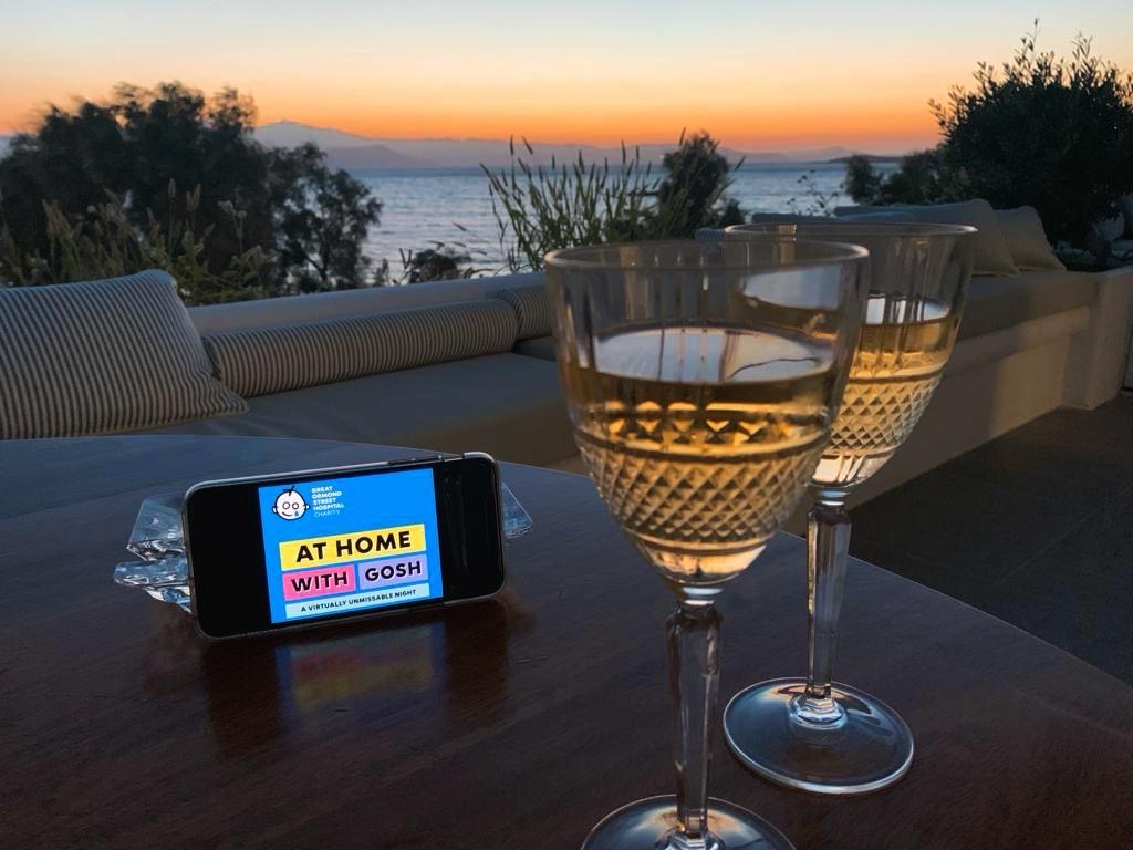 GOSHCCEvents's tweet photo. 🥳And we're back!🥳 Hello to our guests tuning in all the way from Greece! How are you watching the show tonight?! Show us your set up using #AtHomewithGOSH. Still need a ticket? Get yours now: https://t.co/Ux14Ig0MZo 🎊 https://t.co/D3t4cMPszj