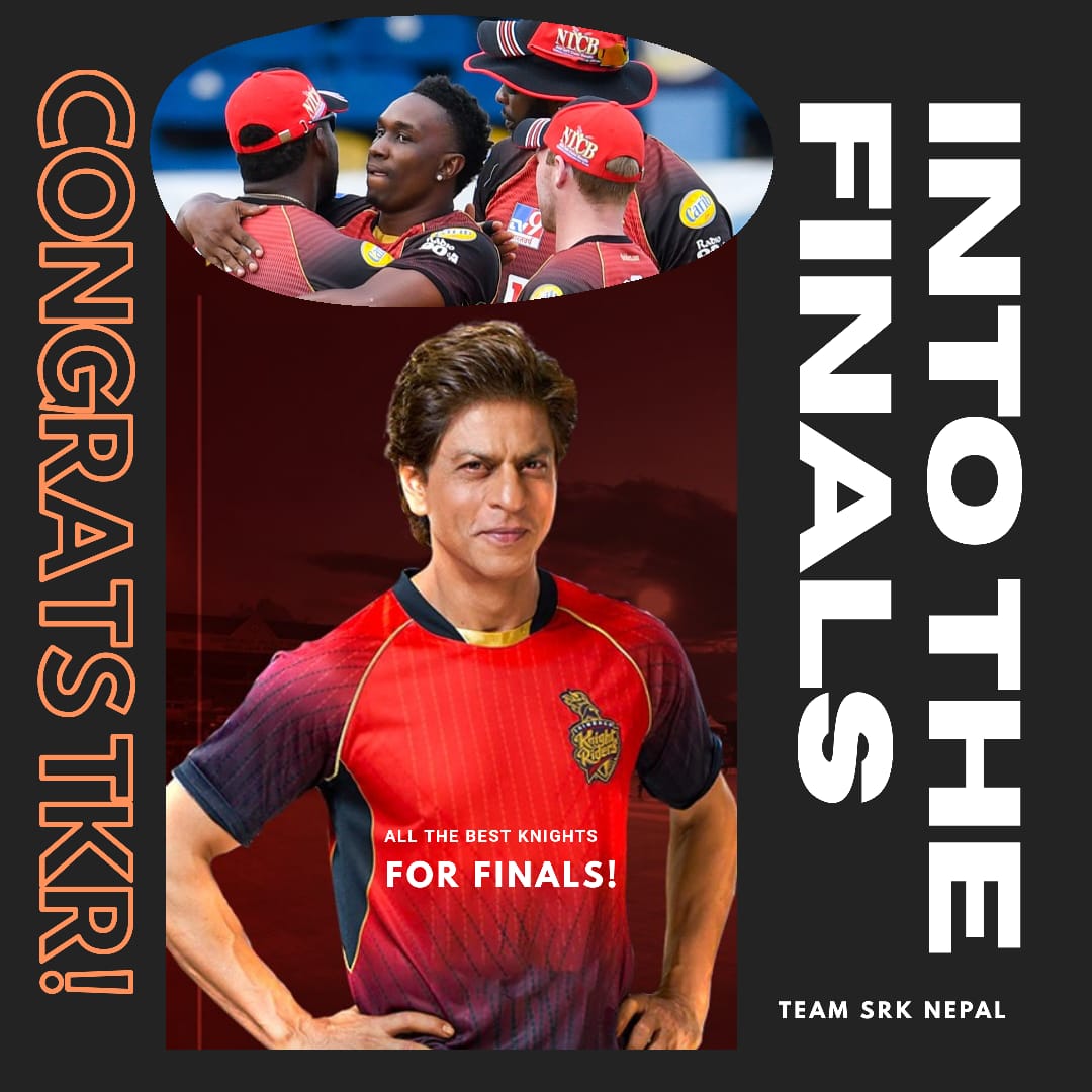 teamsrkfc's tweet image. Into the final! 
Congratulations @TKRiders 

Play Fight Win | We is the champion 🏆

@iamsrk
#CPL2020