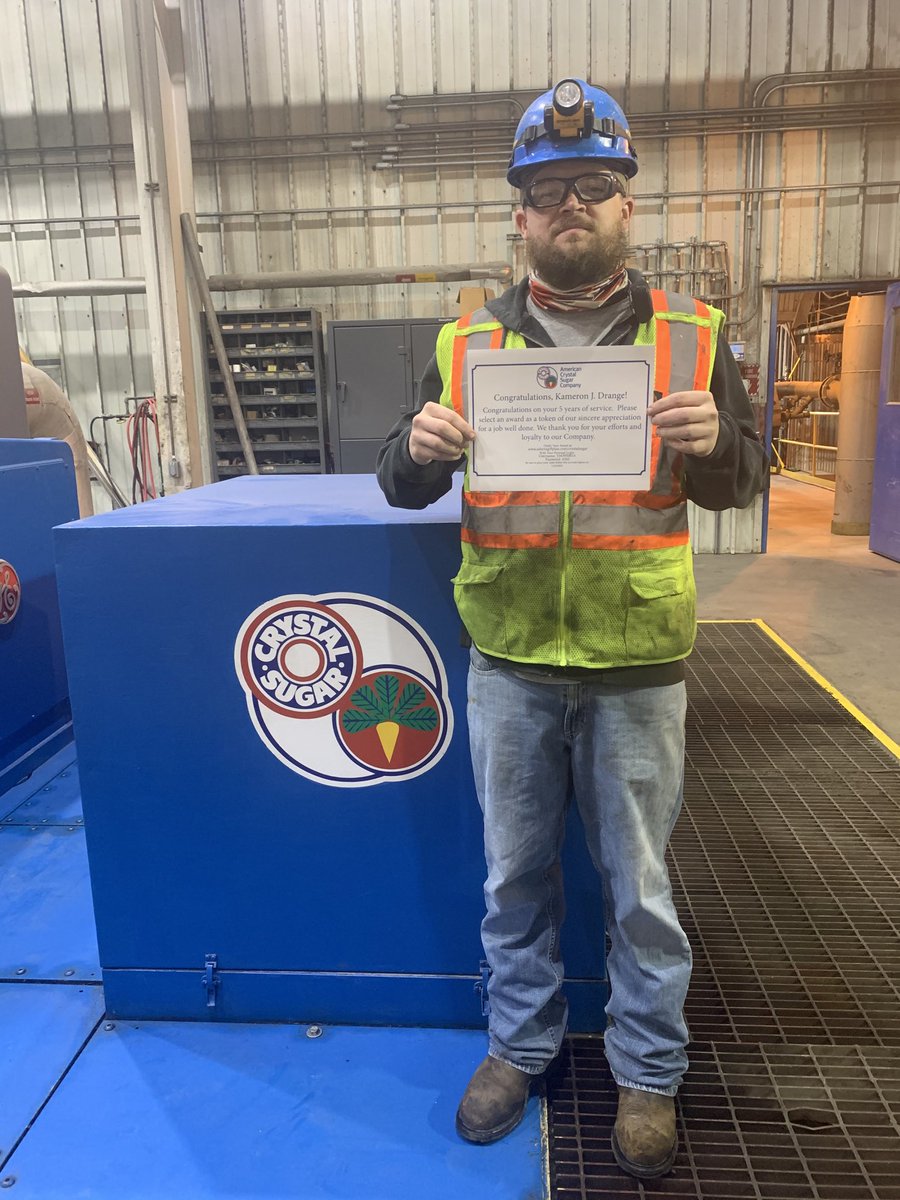 CrystalCoCraig's tweet photo. Congrats to Kameron for his five years of service at the Hillsboro factory!  Thanks for what you do. https://t.co/UlHEndv1UR