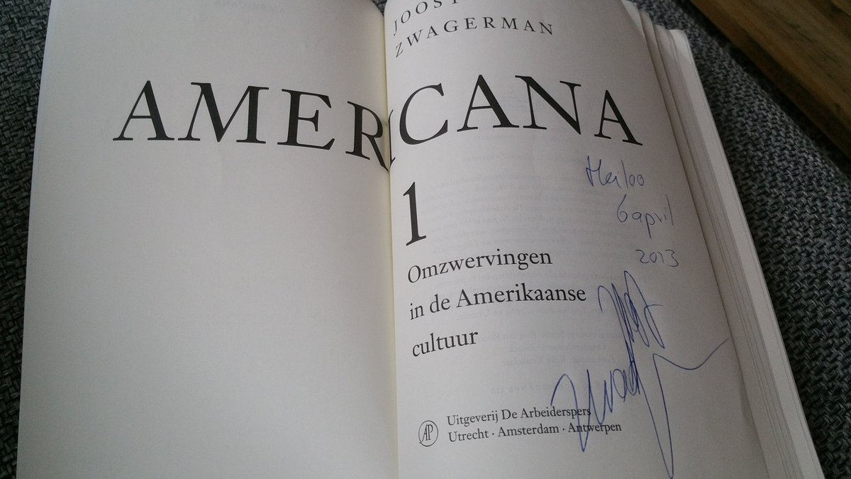 Joost Zwagerman. Iets meer dan vijf jaar geleden. 2013 moet 2014 zijn.