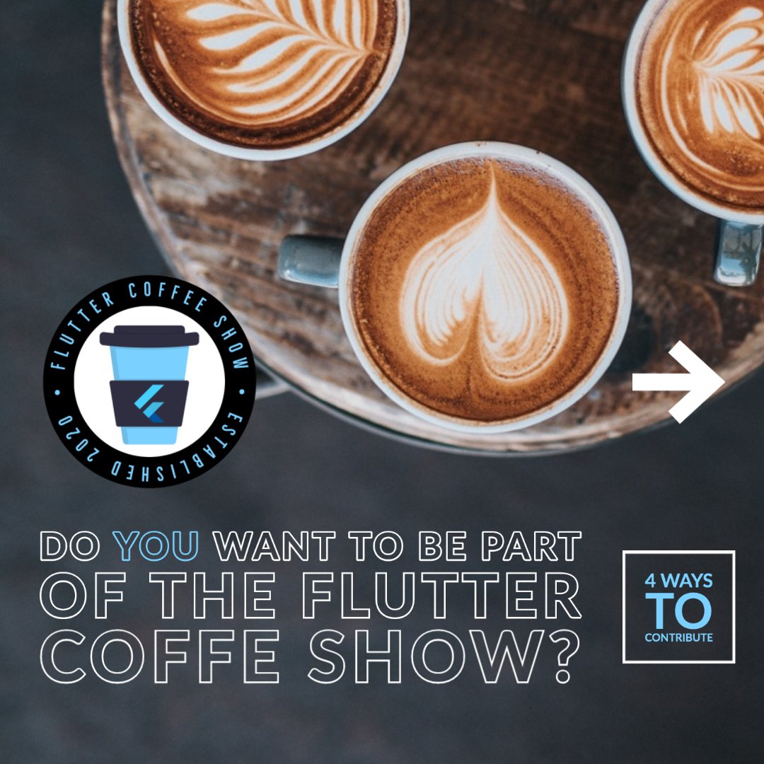 Flutter Coffee Show ☕💙 tweet media