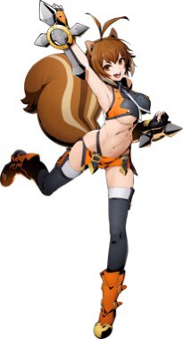 We have what I would consider to be blazblues cover waifu, makoto nanaya