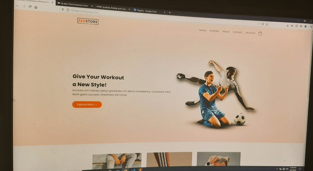 Snega_anbzhgn's tweet image. Building an ecommerce website only using Html and Css, 1/4 of it was done.
#100DaysOfCode #Day2ofcode