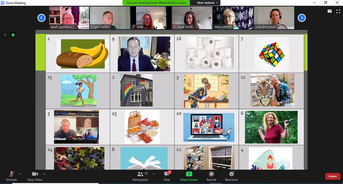 SamDhingra5's tweet photo. @CNWLCAMHS @CNWLNHS @NHSMngr K&amp;C CAMHS virtual Away day. Staff appreciated listening @ClaireCNWL CAMHS long term vision, playing lockdown bingo and participation in self compassion and mindful movement sessions. Staff left with feeling positive and hopeful. https://t.co/wPYKLasFxz