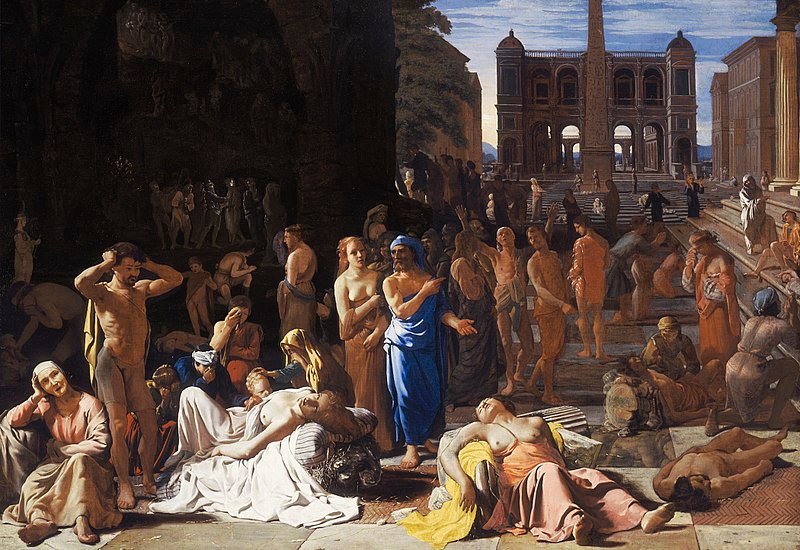 ARTGALL69768667's tweet photo. The year 430 B.C. there was a smallpox #epidemic in Athens, #Thucydides (between 460 and 455 BC - c. 400 BC) detailed in such a way that centuries later Michael #Sweerts (1618-1664) could represent under the title "Plague in an ancient city" (1652- 1654) https://t.co/Y07fnTvEIg