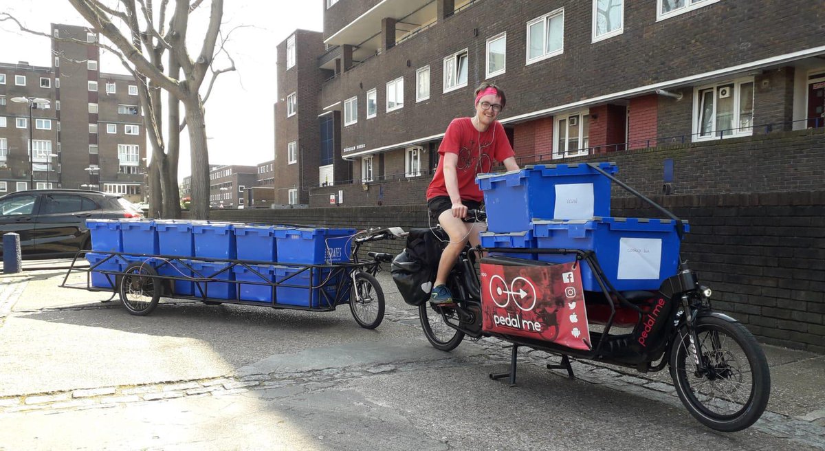 To improve the efficiency of deliveries, two sub-hubs were opened: one in south Lambeth and one in North Lambeth. Trailers were also on occasions used as mobile sub-hubs to support the riders and circumvent the need for longer journeys back to the main hub.3/