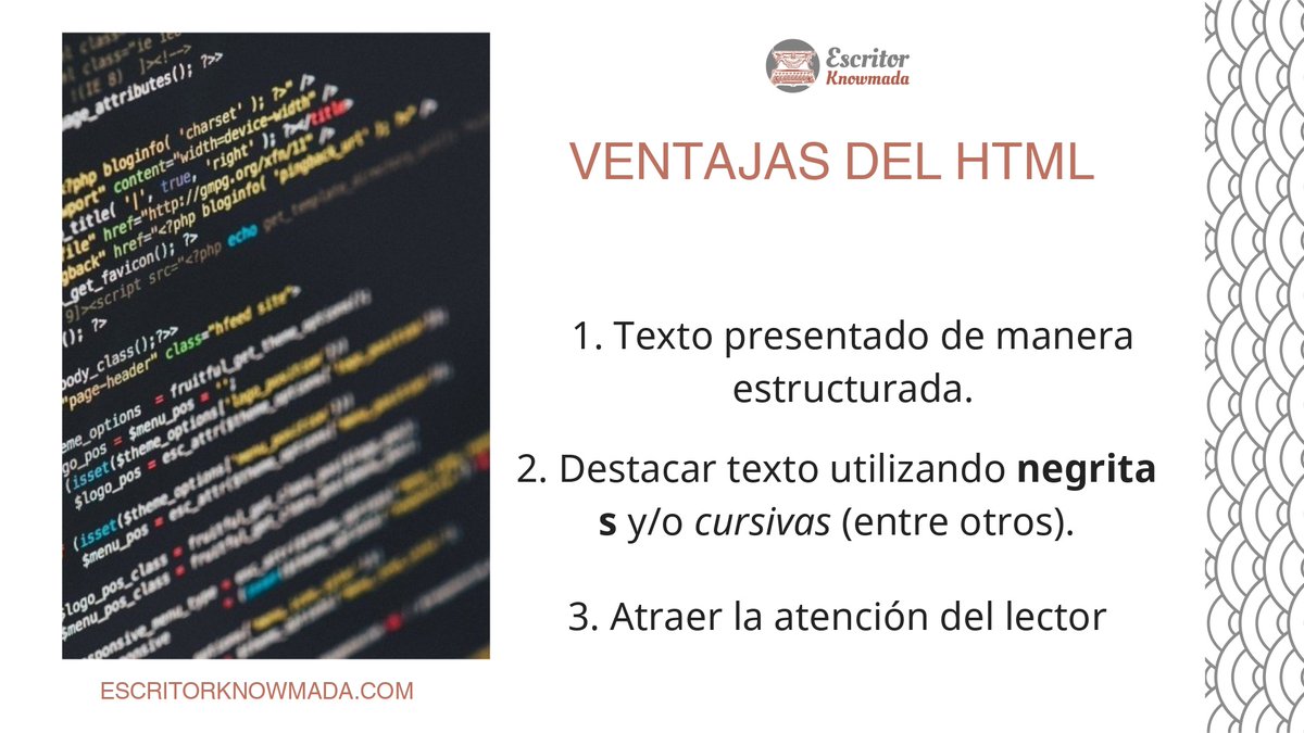 EKnowmada's tweet photo. Como parte de los servicios de autopublicación en Escritor Knowmada utilizamos HTML para la descripción de los libros. 
Contáctame para información de mis servicios: https://t.co/GDPAqW7dgs https://t.co/tOBWm7uaR1