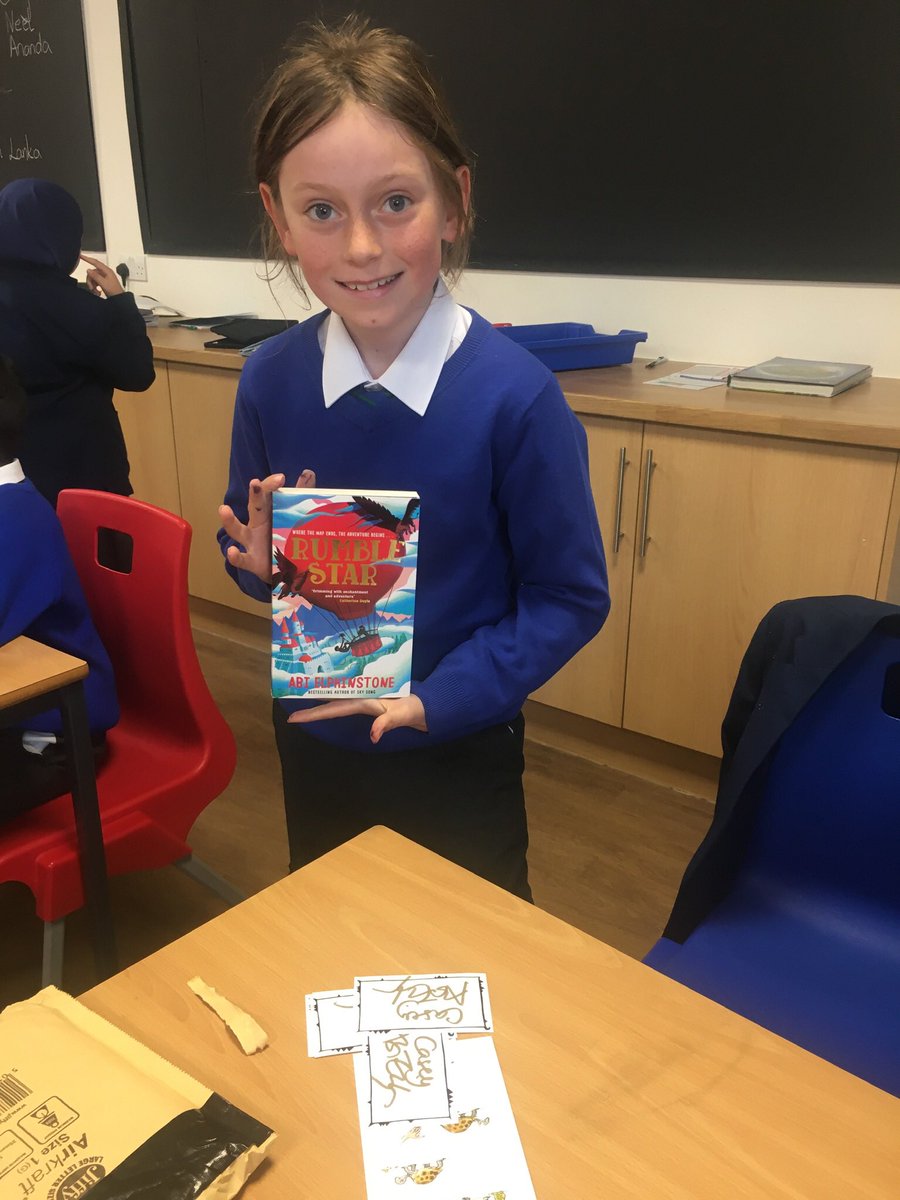 This boy has been lucky enough to receive some parcels from his favourite authors @moontrug and @emmac2603 ! Thank you - he is thrilled 😁