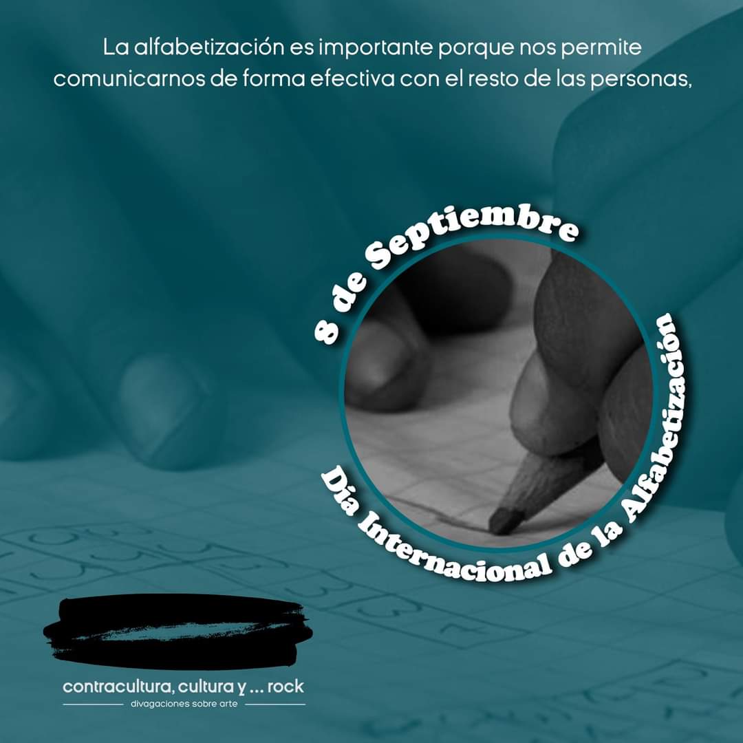 MezcalRocks's tweet photo. En 1965 la ONU aprobó la conmemoración del Día Internacional de la Alfabetización.

#undíacomohoy #contracultura #cultura #rock #divagacionessobrearte #septiembre https://t.co/x87FdOUc2Q