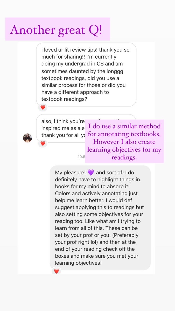 I also use this method for reading textbooks but I add learning objectives as well. I’ve just started doing this and see how helpful it is. That way I’m not aimlessly reading but have a purpose to learn something specific. I have linked this thread in my pinned tweet!