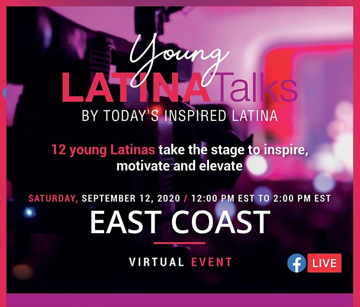 Calling all Latinas: sign up to attend the Young LATINATalks Virtual East Coast event this Saturday! Register here to secure your spot! eventbrite.com/e/young-latina…
