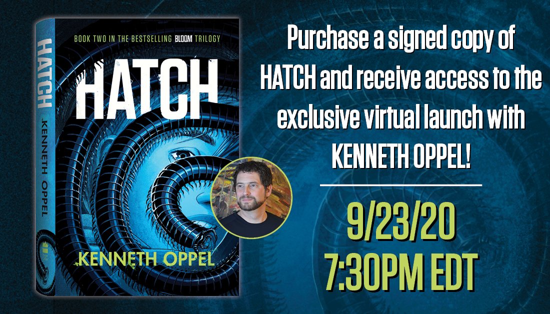 Mabel's Fables (@mabelsfables) on Twitter photo VIRTUAL AUTHOR EVENT!! Purchase your (signed!) copy of Hatch, the second book in @kennethoppel 's Bloom Trilogy to participate in this event organized by <a href="/HarperCollinsCa/">HarperCollinsCa</a> on September 23rd at 7:30pm. Books can be purchased online or in store. Spots are limited so don't wait! VIRTUAL AUTHOR EVENT!! Purchase your (signed!) copy of Hatch, the second book in @kennethoppel 's Bloom Trilogy to participate in this event organized by <a href="/HarperCollinsCa/">HarperCollinsCa</a> on September 23rd at 7:30pm. Books can be purchased online or in store. Spots are limited so don't wait!