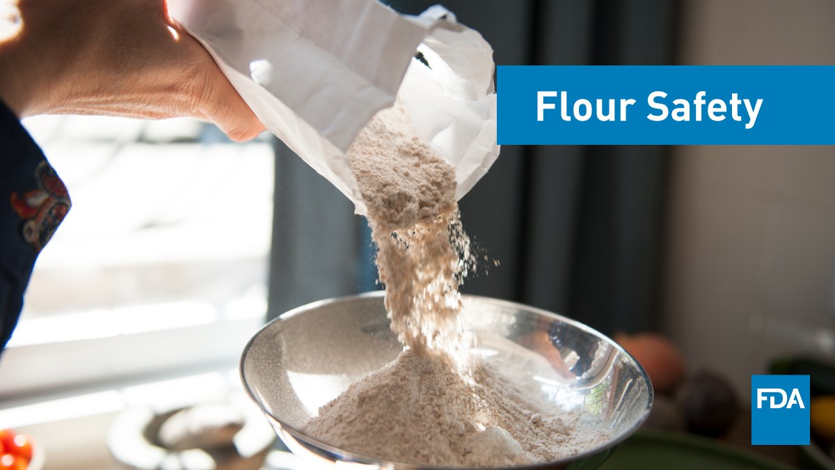 Keep all raw foods, like flour and eggs, separate from ready-to-eat foods. Remember, flour Is a powder and spreads easily. go.usa.gov/xGgYB 
#FoodSafetyEducationMonth