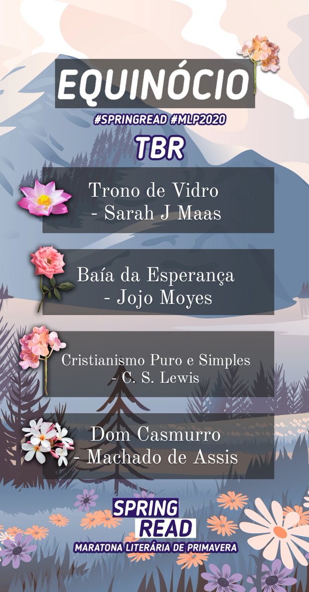 allsyat_'s tweet image. Minha TBR da #MPL2020 
#SpringRead